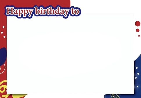 バースデーカードのイラスト 誕生日,バースデー,カード,フレーム,メッセージカード,お祝い,ハッピーバースデー,英語のイラスト素材