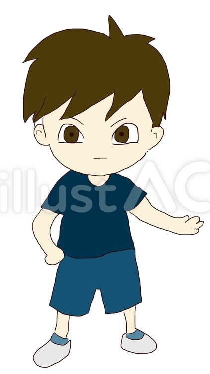 男の子 男の子,デフォルメ,人物のイラスト素材