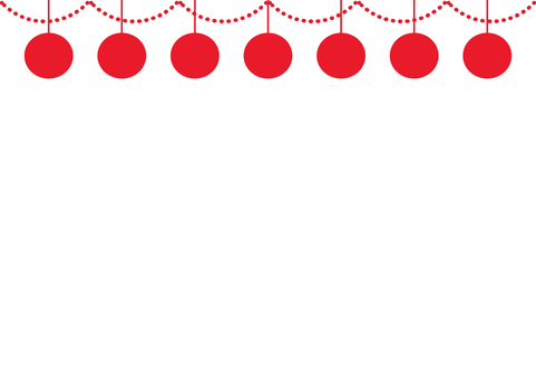 1_枠(クリスマスボール・赤)