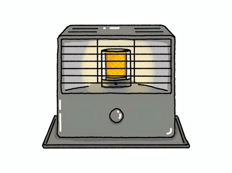 四角い石油ストーブ 四角い石油ストーブ 石油ストーブ,暖房器具,防寒,冬,火,グレー,手書き風のイラスト素材