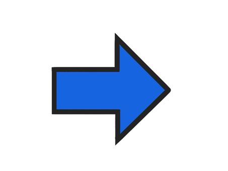 方向を指し示す青い矢印(やじるし) 矢印,マーク,印,方角,方向,示す,指す,シンプル,向き,トレンドのイラスト素材