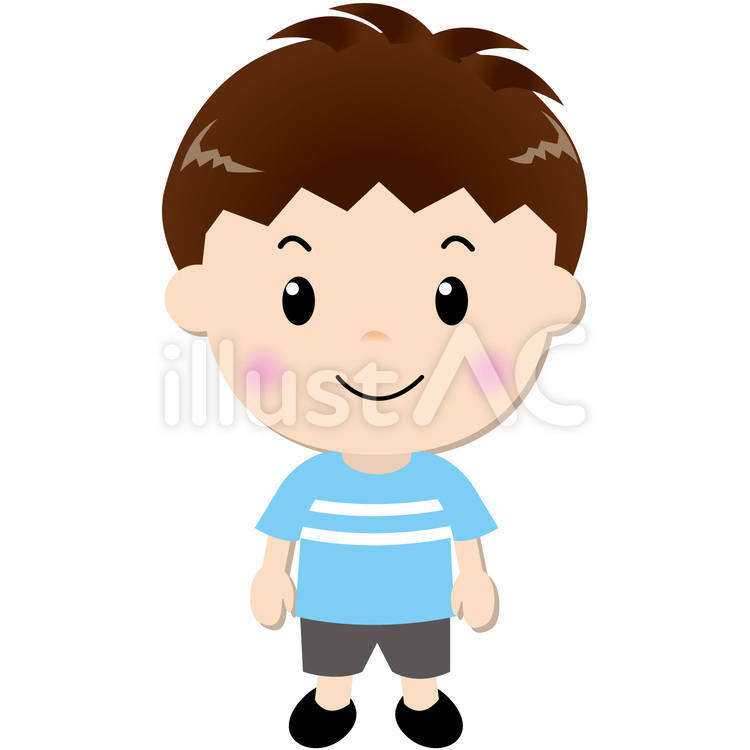 男の子（基本） 男の子,男児,少年のイラスト素材