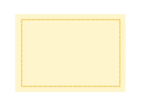 黄色のシンプル枠・点線フレーム フレーム,枠,点線,黄色,シンプル,メモ,ラベル,囲み,かわいいのイラスト素材