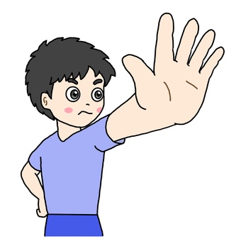 ストップ青年 ストップ,止まれ,やめて,拒否,断る,ダメ,待て,男性,青年のイラスト素材