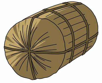 俵 俵,お米,備蓄,藁,シンプル,穀物,茶色,楕円形,食べ物のイラスト素材