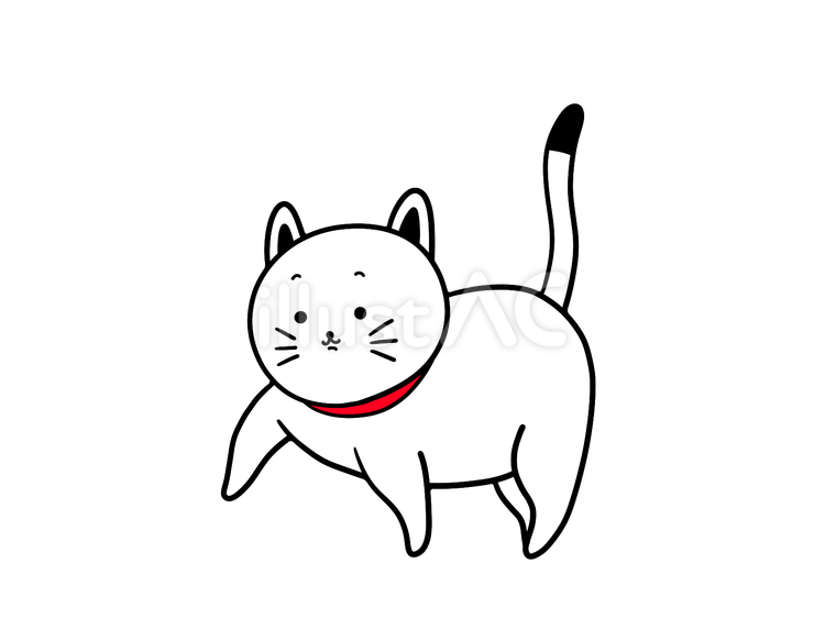 そろーっと歩く猫 猫,歩く,そろりのイラスト素材