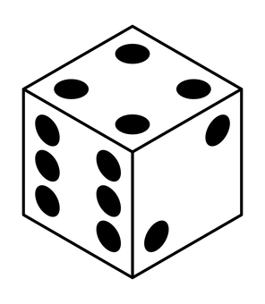 サイコロの4 サイコロ,4,おもちゃ,ホビー,遊び,双六,道具,物のイラスト素材