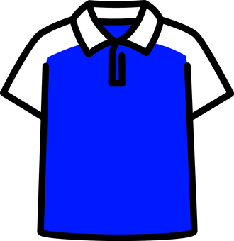 ネイビーのバドミントンの服です。 バドミントン,シンプル,ユニフォーム,服,ウェア,競技,トレーニング,デザイン,部活,クラブのイラスト素材