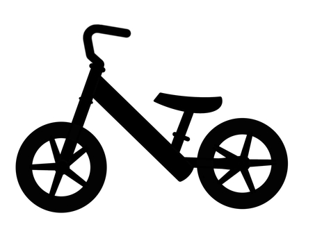 自転車＆自転車マーク 自転車,乗り物,2輪車,チャリ,チャリンコ,マーク,貼り紙,ポスター,掲示,サインのイラスト素材