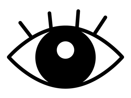 監視・プライバシー・目・視覚のアイコン 目,視覚,見る,監視,プライバシー,表示,非表示,閲覧,観察,アイコンのイラスト素材