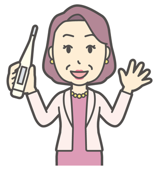  お金持ちマダム-186-バスト おばさん,体温,中年,女性,富裕層,マダム,裕福,お金持ち,ミセス,おばちゃんのイラスト素材