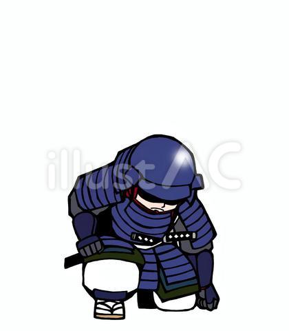 鎧武者・伝令(旗差物なし)