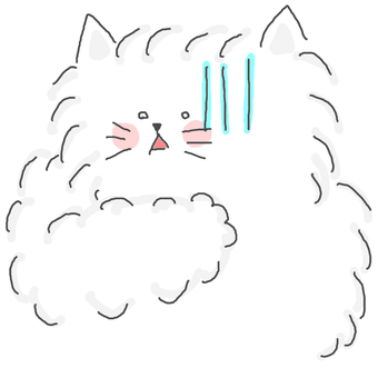 ドン引きするねこちゃん♪ かわいい,ドン引き,引く,えっ,ガーン,ショック,衝撃,驚く,びっくり,白目のイラスト素材