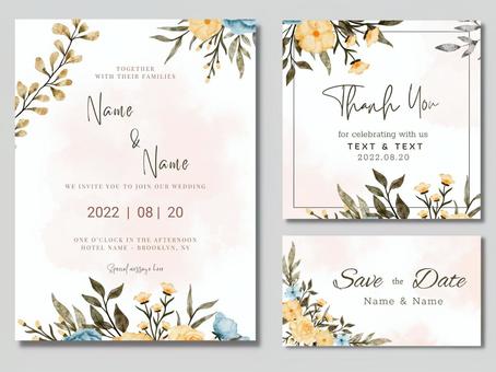 Wedding card decoration / design, rahmen, hochzeitskarte, aquarell, JPG and AI