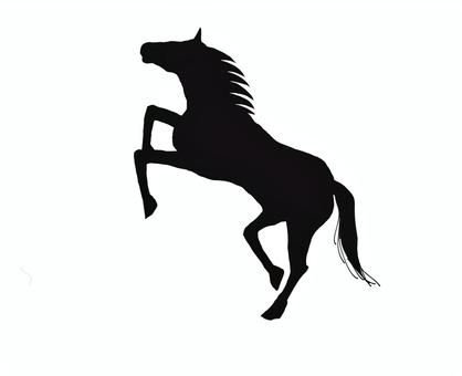 馬②(シルエット)