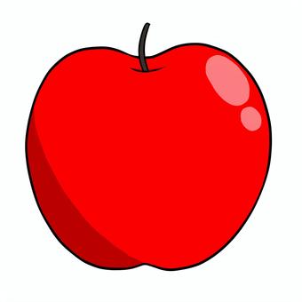 リンゴのイラスト リンゴ,林檎,果物,フルーツ,食べ物,アップル,アイコンのイラスト素材