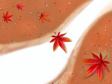 風に流るる落ち葉 風に流るる落ち葉 秋,紅葉,落ち葉のイラスト素材