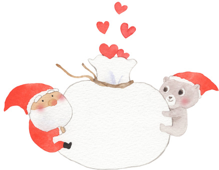 サンタさんとくま