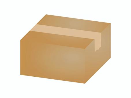 閉じた段ボール箱 閉じた段ボール箱 段ボール,箱,梱包,宅配,配送,荷物,引っ越し,荷造り,収納,保管のイラスト素材