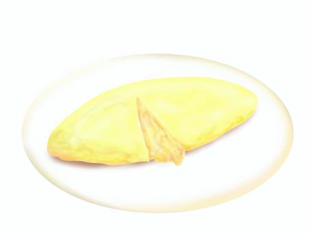 プレーンオムレツ プレーンオムレツ,オムレツ,具なし,シンプル,半熟,ふわとろ,ボート型,卵料理,食べ物のイラスト素材