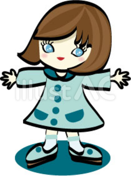 初めまして、きらりんです 初めまして,女の子,きらりんのイラスト素材