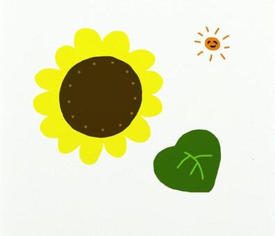 Sunflower and sun, sunflower, summer, flower, JPG