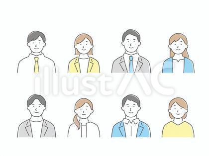 ビジネス(81)笑顔のアイコン