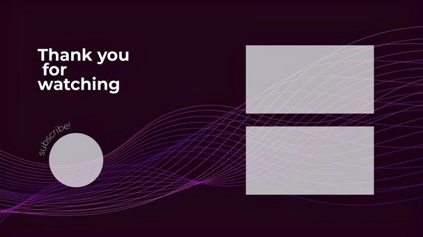 動画配信用エンドカード素材ラインアート4 エンドカード,終了,画面,エンディング,おしゃれ,ネオン,ラインアート,背景,動画,フレームのイラスト素材