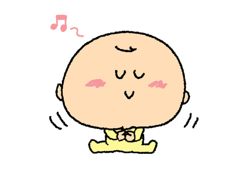 リズムに乗る赤ちゃん