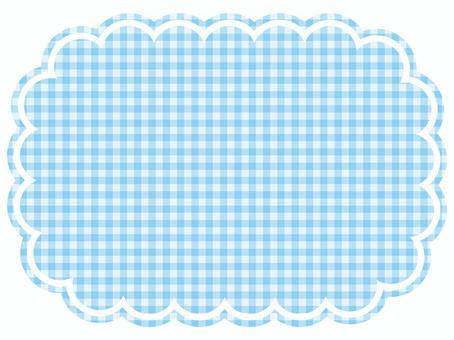 Light blue check cloud frame, frame, light blue, clouds, JPG, PNG and AI