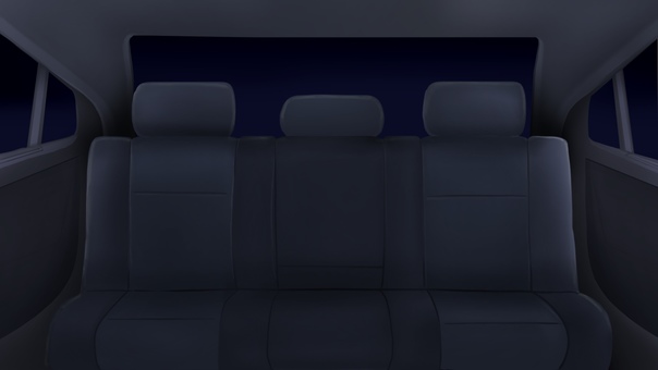 車の後部座席　夜背景イラスト 後部座席,車,自動車,車内,座席,シート,後ろ,席,内部,中のイラスト素材