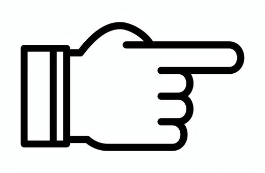 指差し 指差し 指差し,アイコン,手,人差し指,指す,合図,ジェスチャー,サイン,黒のイラスト素材