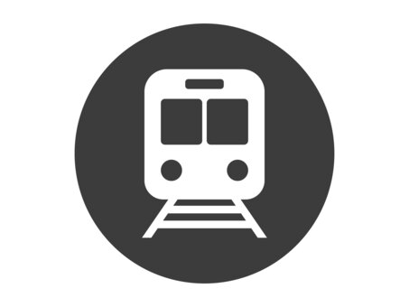 丸入り電車のピクトグラム 電車,アイコン,駅,鉄道,線路,乗り物,公共交通機関,私鉄,地下鉄,施設のイラスト素材