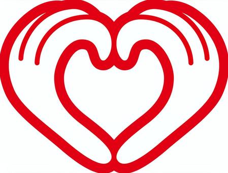Heart _ hand _ red, JPG, PNG and AI Heart _ hand _ red, heart, hand, both hands, JPG, PNG and AI