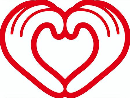 Heart _ hand _ red, , JPG, PNG and AI