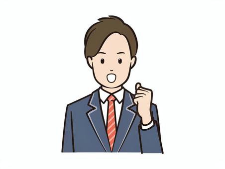 ガッツポーズでやる気のブレザー男子学生 学生,高校生,生徒,男子学生,男子,ガッツポーズ,ガッツ,男の子,男性,応援のイラスト素材