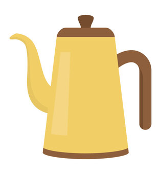 かわいいコーヒーポット1 コーヒーポット,カフェ雑貨,日用品,キッチン,喫茶店,カフェ,調理器具,キッチン用品,水差し,かわいいのイラスト素材