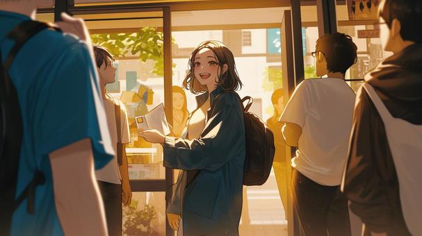 放課後の光と手紙 放課後の光と手紙 学校,青春,日常のイラスト素材