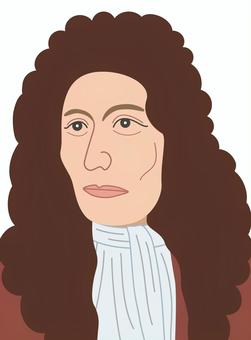 R・ボイル（カラー） ボイル,歴史,科学,サイエンス,化学,物理学,気体,物質,元素,法則のイラスト素材