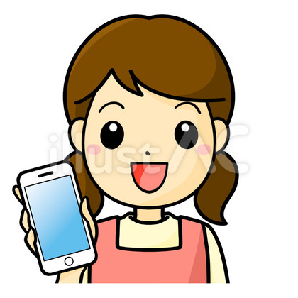 保育士 スマホ 笑顔