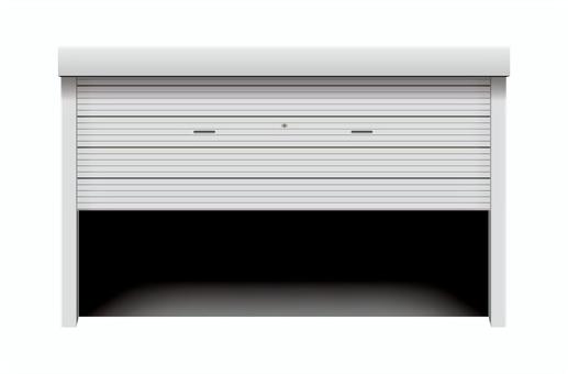 シャッター（駐車場・搬入口) イラスト シャッター,車庫,ガレージ,入り口,建物,自動車,工場,倉庫,ビル,工業のイラスト素材