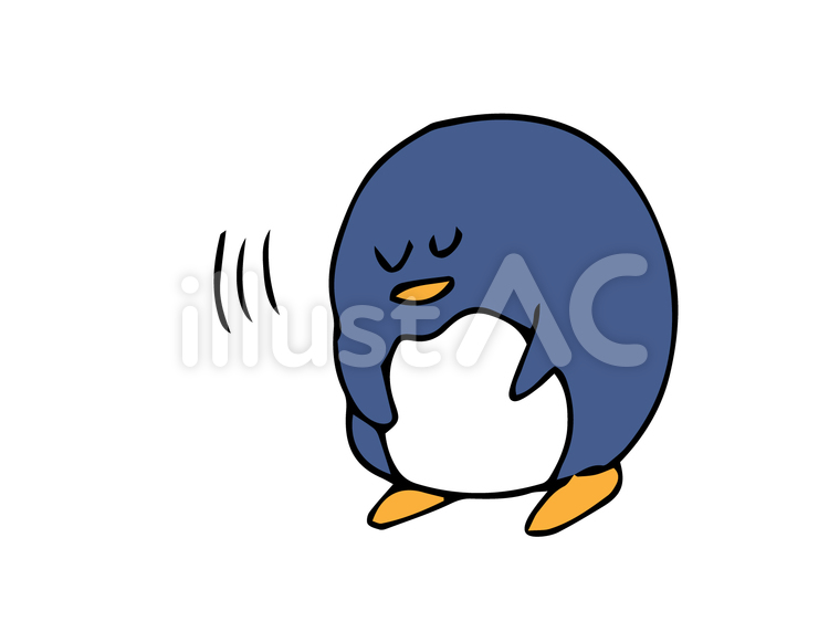お辞儀をするペンギン ペンギン,お辞儀,礼儀のイラスト素材