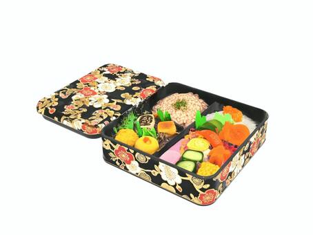 春の観梅の行楽や観光の休日に食べるお弁当 お弁当,春,食品,食事,ランチ,行楽,観光のイラスト素材