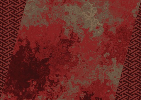 赤と茶の和柄抽象マーブルテクスチャ 抽象,和柄,紗綾形,赤,茶色,背景,液体,日本,伝統,和風のイラスト素材