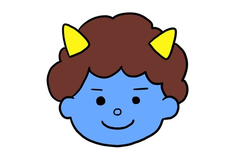 青鬼 青鬼 青鬼,節分,鬼のイラスト素材