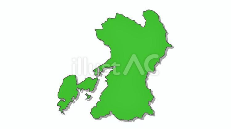 地図②　熊本県 熊本,熊本県,地図のイラスト素材