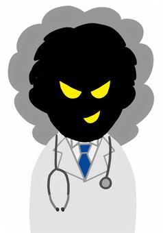 悪徳医師 悪徳,医師,医者,お医者さん,悪い,悪だくみ,ニヤリ,ほくそ笑む,笑う,白衣のイラスト素材