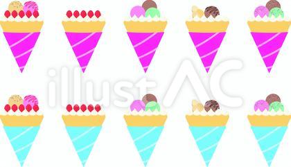 クレープのイラスト