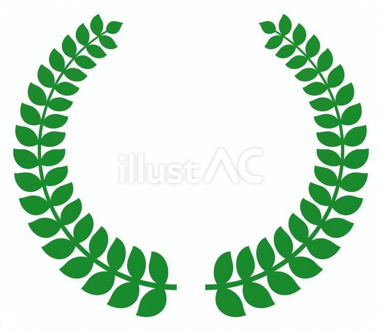 月桂樹（月桂冠） 月桂樹,月桂冠,アイコンのイラスト素材