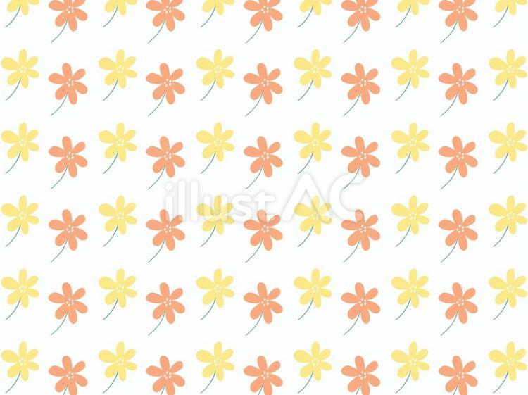 北欧風　花柄　パターン　シンプル 花,パターン,背景のイラスト素材